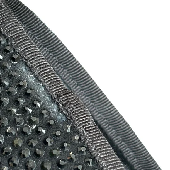 Tory Burch Phoenix Black Pump Rhinestone Soho Lux Heels - Picture 4 of 9